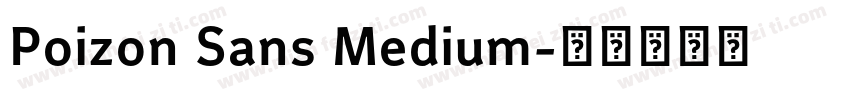 Poizon Sans Medium字体转换